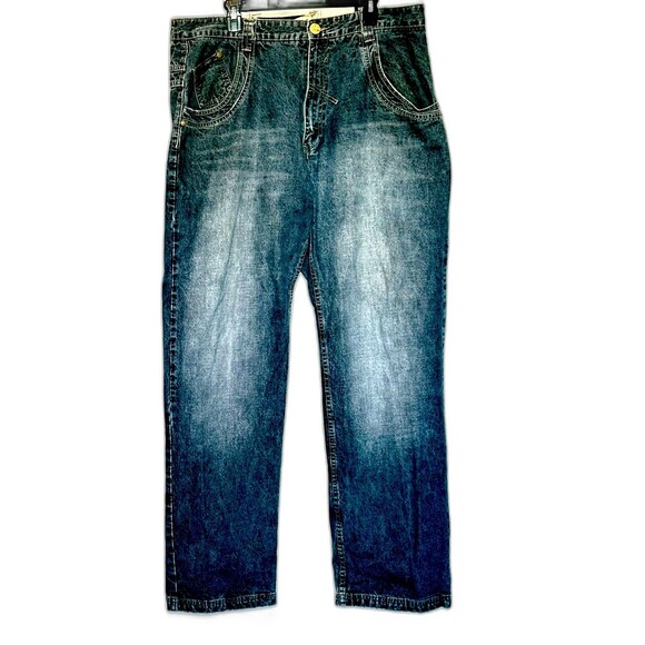 Vintage Y2k Raider Jeans 40x34 Baggy Skate Wide Leg 90s Hip Hop - Picture 3 of 7